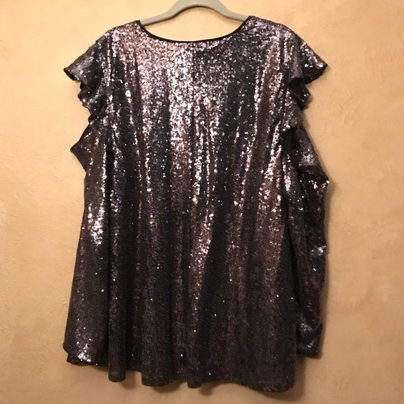 Lane Bryant Sequin Top - Plus Size - Picture 6 of 8